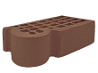 Кирпич керамический фасонный КФ-3 темно-коричневый 250*120*88 М200 ЖКЗ