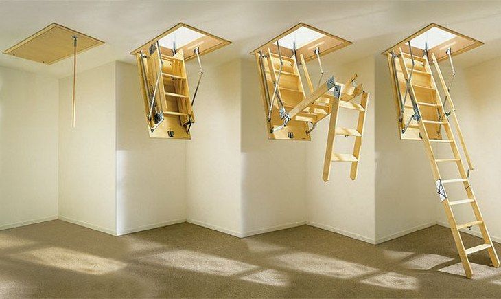 Современные чердачные лестницы