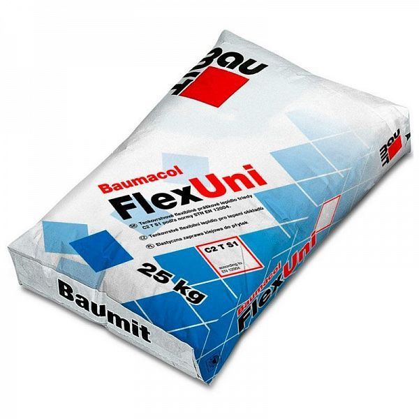Клей плиточный Baumacol FlexUni тонкосл эласт 25кг