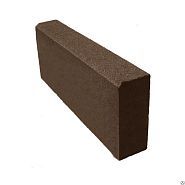 Камни бетонные бортовые Выбор БР 100.20.8 поребрик полный Гранит коричневый