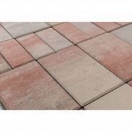 Тротуарная плитка Brаer Мозаика Color Mix фламинго 200х100 200х200 300х200 11,52м2/пал 1,635т/пал