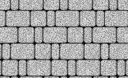 Плиты бетонные тротуарные Выбор КЛАССИКО - Б.1.КО.6М Стоунмикс белый с черным
