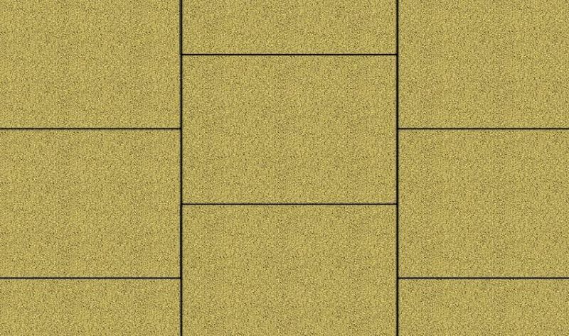 Плиты бетонные тротуарные Выбор КВАДРАТ - Б.6.К.6 Гранит желтый