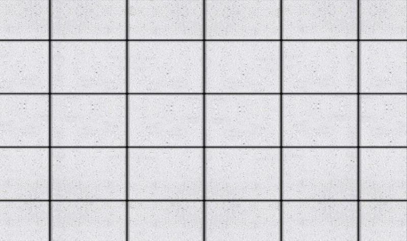 Плиты бетонные тротуарные Выбор КВАДРАТ - Б.2.К.6 Стоунмикс белый