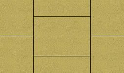 Плиты бетонные тротуарные Выбор КВАДРАТ - Б.5.К.6 Стандарт желтый