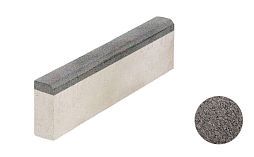 Камни бетонные бортовые Выбор БР 100.20.8 поребрик неполный Гранит серый
