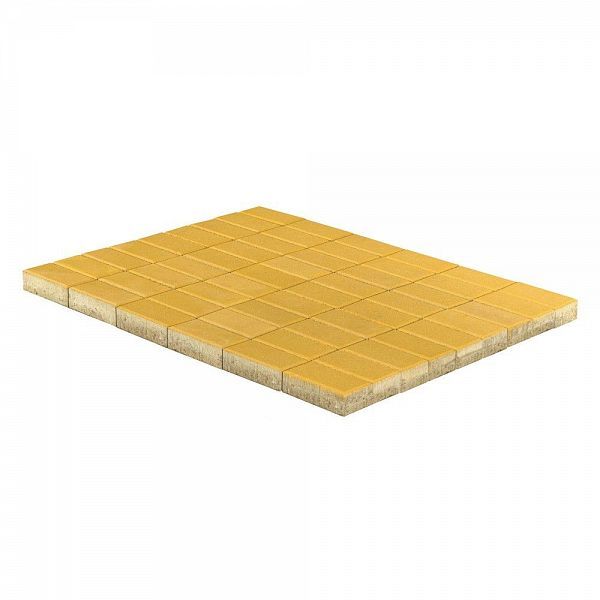 Брусчатка Braer прямоугольник 200х100х40 желтый 19,44м2/пал 1,76т/пал