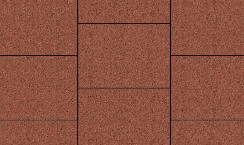 Плиты бетонные тротуарные Выбор КВАДРАТ - Б.6.К.6 Гранит красный