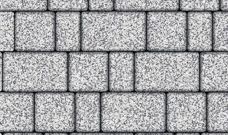 Плиты бетонные тротуарные Выбор СТАРЫЙ ГОРОД - Б.1.Фсм.6 Стоунмикс белый с черным