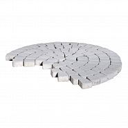 Плитка тротуарная Braer Классико круговая серебристый 60мм 11,4м2/пал 1,532т/пал