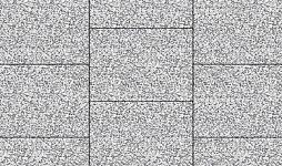 Плиты бетонные тротуарные Выбор КВАДРАТ - Б.6.К.6 Стоунмикс белый с черным