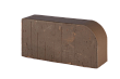 Лицевой кирпич полнотелый фигурный Brunis коричневый F15 250х120х65 М500 360шт/пал