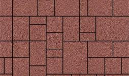 Плиты бетонные тротуарные Выбор МЮНХЕН - Б.2.Фсм.6 Стандарт красный
