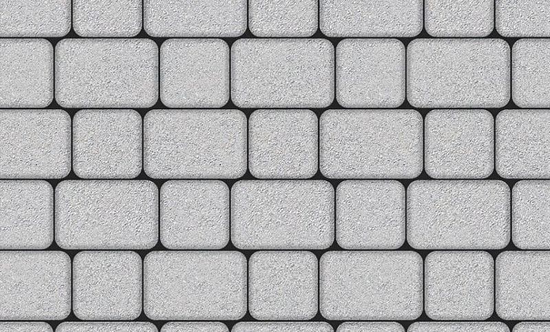 Плиты бетонные тротуарные Выбор КЛАССИКО - А.1.КО.4 Стандарт белый
