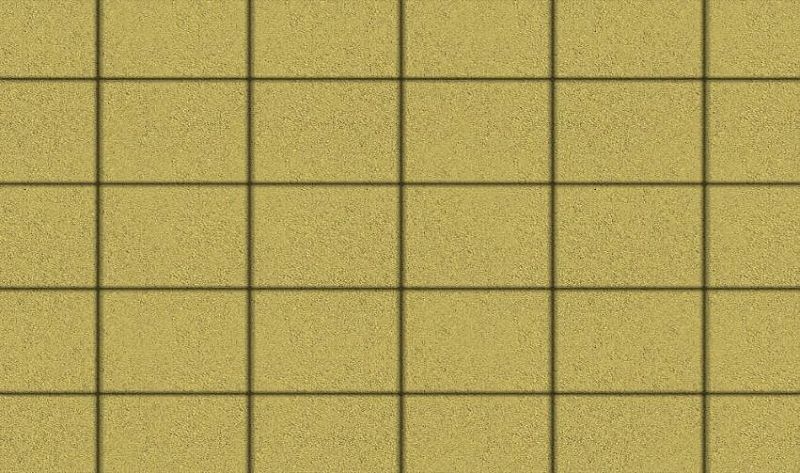 Плиты бетонные тротуарные Выбор КВАДРАТ - Б.2.К.6 Стандарт желтый