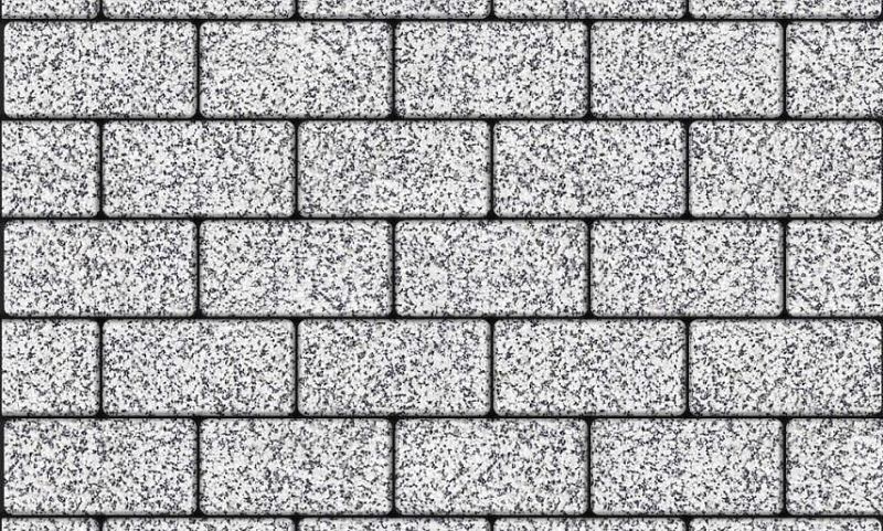 Плиты бетонные тротуарные Выбор ПРЯМОУГОЛЬНИК - Б.2.П.6 Стоунмикс белый с черным