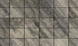Плиты бетонные тротуарные Выбор КВАДРАТ - Б.2.К.6 Листопад гр антрацит