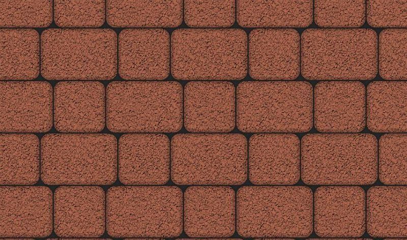 Плиты бетонные тротуарные Выбор КЛАССИКО - А.1.КО.4 Гранит красный