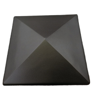 Колпак керамический заборный коричневый 460х460 (основание 380х380) 