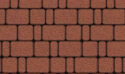 Плиты бетонные тротуарные Выбор КЛАССИКО - Б.1.КО.6М Гранит красный
