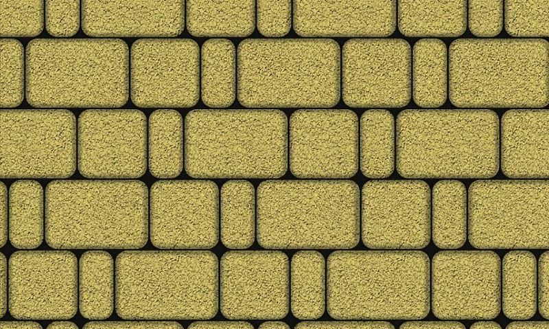 Плиты бетонные тротуарные Выбор КЛАССИКО - Б.1.КО.6М Гранит желтый