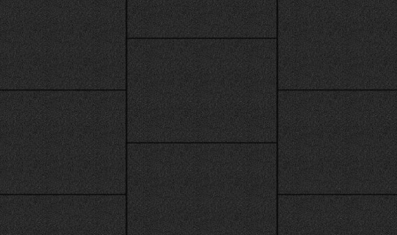 Плиты бетонные тротуарные Выбор КВАДРАТ - Б.6.К.6 Гранит черный
