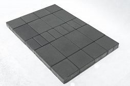 Тротуарная плитка Brаer Мозаика серый 200х100 200х200 300х200 11,52м2/пал 1,635т/пал