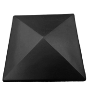 Колпак керамический заборный черный 460х460 (основание 380х380) 