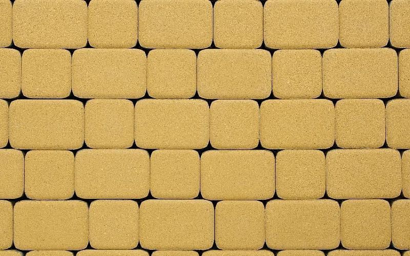 Плиты бетонные тротуарные Выбор КЛАССИКО - Б.1.КО.6М Стандарт желтый
