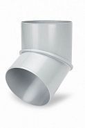 Колено 67˚ для трубы Ø100мм белый GALECO PVC