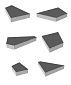 Плиты бетонные тротуарные Выбор ОРИГАМИ - Б.4.Фсм.8 Стандарт серый - 1