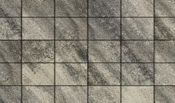 Плиты бетонные тротуарные Выбор КВАДРАТ - Б.2.К.6 Листопад гл антрацит