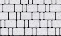 Плиты бетонные тротуарные Выбор КЛАССИКО - Б.1.КО.6М Стоунмикс белый