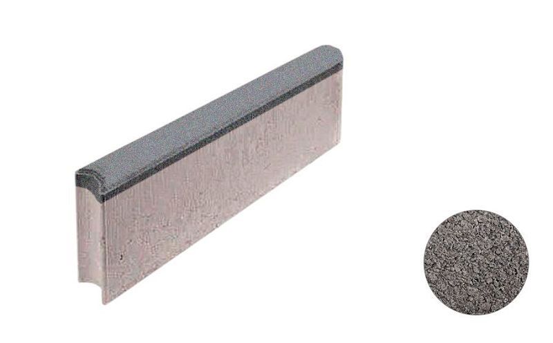 Камни бетонные бортовые Выбор БРШ 50.20.8М шарнирный неполный Гранит серый