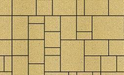 Плиты бетонные тротуарные Выбор МЮНХЕН - Б.2.Фсм.6 Стандарт желтый